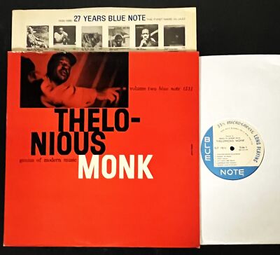 Blue Note BLP 1511-Thelonious Monk Vol. 2 LP-New York Labels-9M/RVG-NEAR  MINT