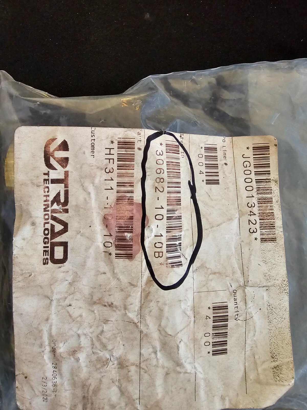 306821010B SWIVEL PUSH ON HYDRAULIC HOSE FITTING, FEMALE JIC 37