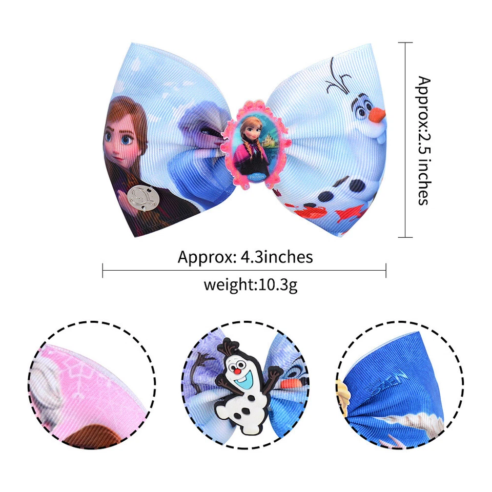 Frozen 8“/4.3" Jojo Siwa Bows Girls Hair clips -Sydney stocks - image 2 of 4