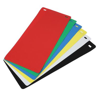 19x8'' EVA Backdrop, 6 Pack White/Black/Red/Green/Yellow/Blue Photo Background