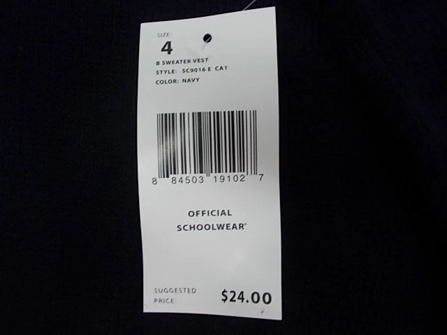 Chaleco Suéter Azul Marino Uniforme Brindis Francés $24 para Niños Talla 4-7 Foto 4 de 4