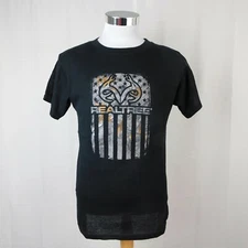 RealTree Staghorn Creek Men's Short Sleeve Graphic T-Shirt Black, XL #5031
