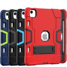 For iPad Air 13-inch M2 2024-2025 Shockproof Heavy Duty Rubber Cover Case Stand