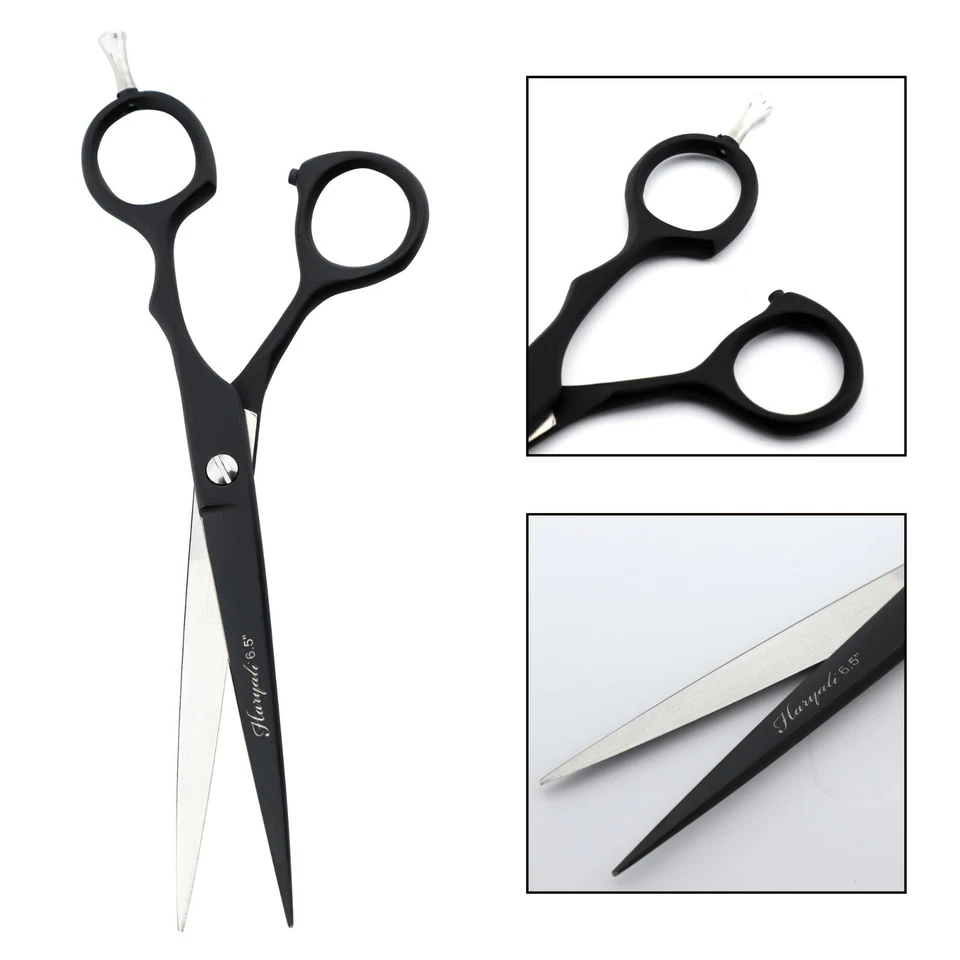 Barber Salon Hairdressing Scissor Cut Hair Cutting Shear Black Right Handed 6.5" - Image 3 of 4