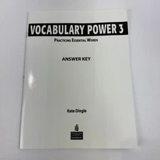 Vocabulary Power 3: Practicing Essential Words Answer Key - GOOD Kate Dingle