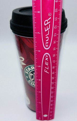 Starbucks Coffee Travel Mug Logo Red 16 oz Christmas Holiday Tumbler Tasse 2009 - Bild 7 von 7