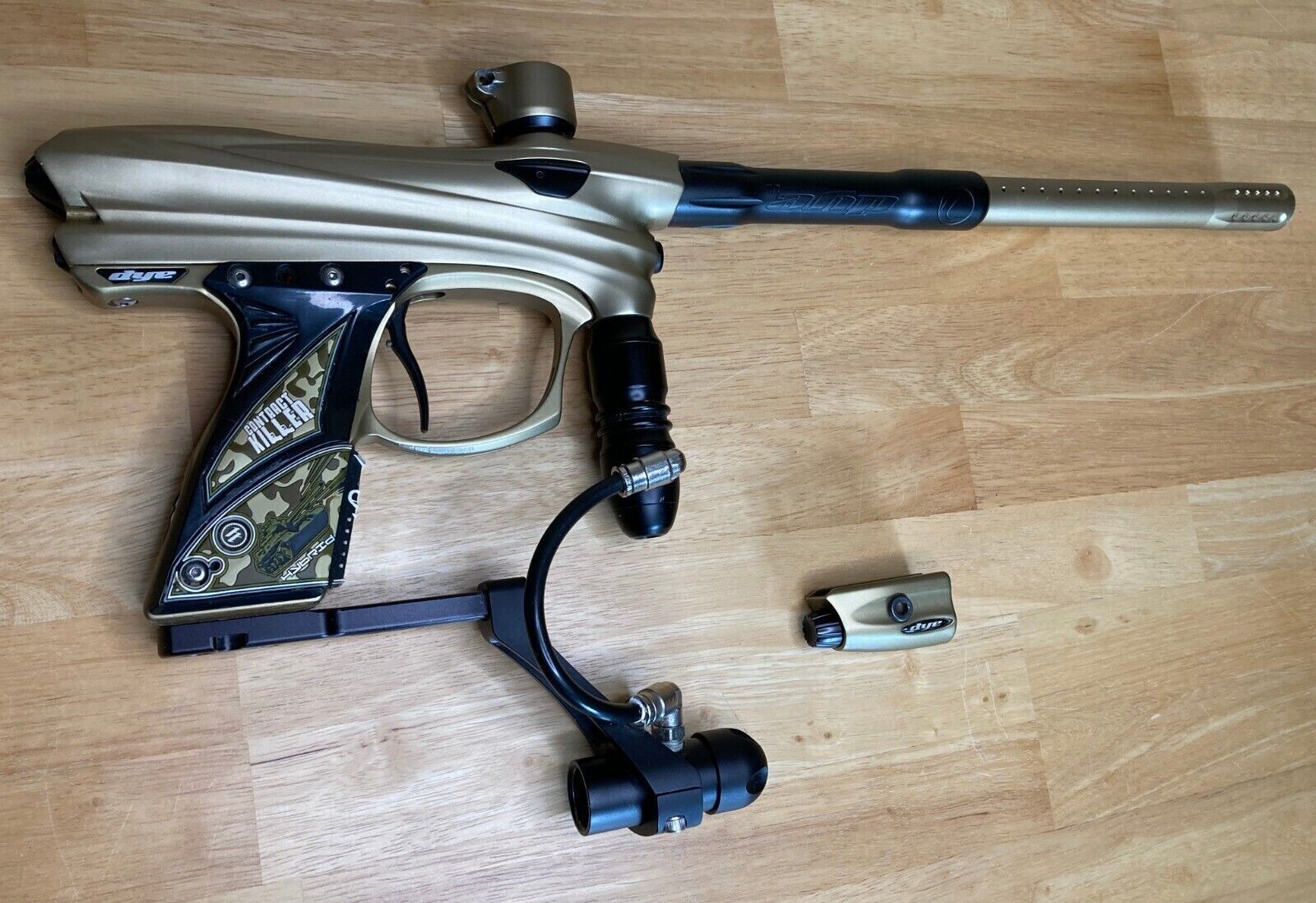 Rare Dye DM7 Gold/Black Paintball Marker Ultralite Hyper2 Electronic Fuse Bolt eBay