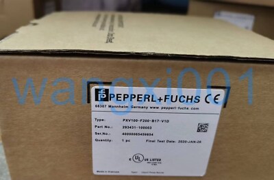 NEW Pepperl+Fuchs PXV100-F200-B17-V1D Optical Code Reader 293431