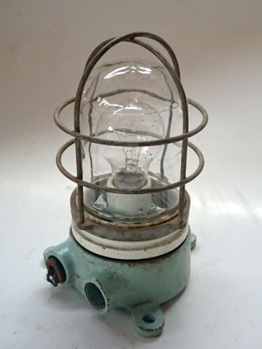 Maritime Salvaged Passageway Bulkhead Light Wall Mount Lamp Vintage Nautical - Picture 1 of 8