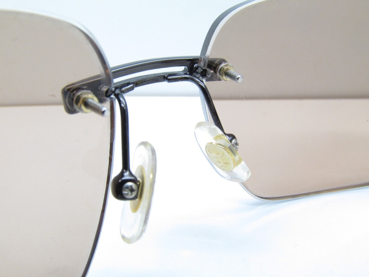 KIESELSTEIN-CORD HARLOT A RIMLESS EYEGLASSES FRAMES leather 