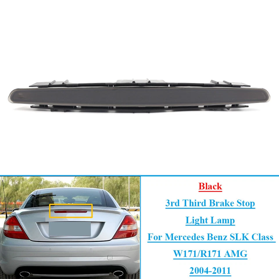 Black 3rd Third Brake Stop Light Lamp For Benz SLK Class W171/R171 AMG 2004-2011 Foto 2 de 4