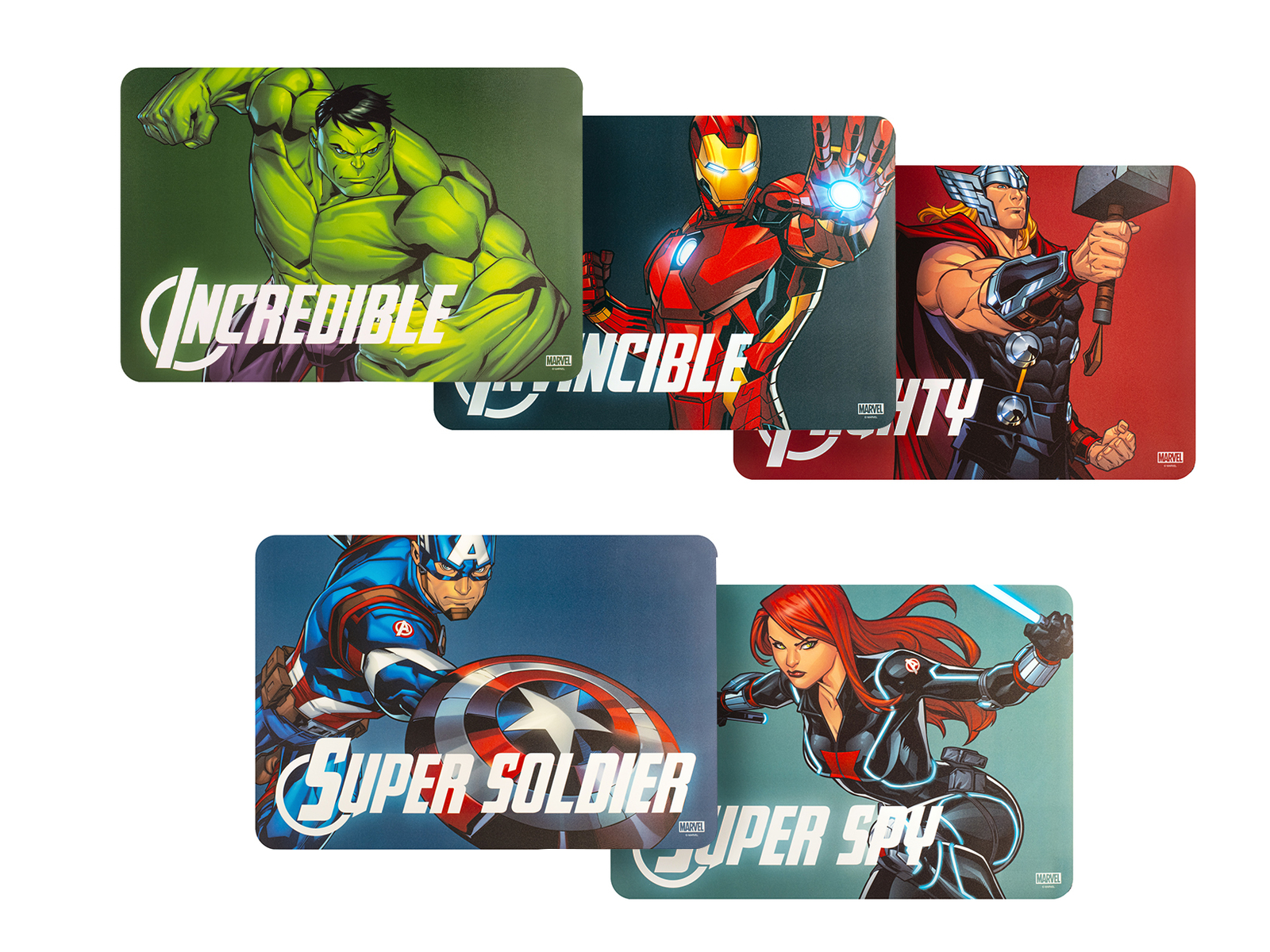 Set 12 Tovagliette Avengers Marvel Cm 30X45
