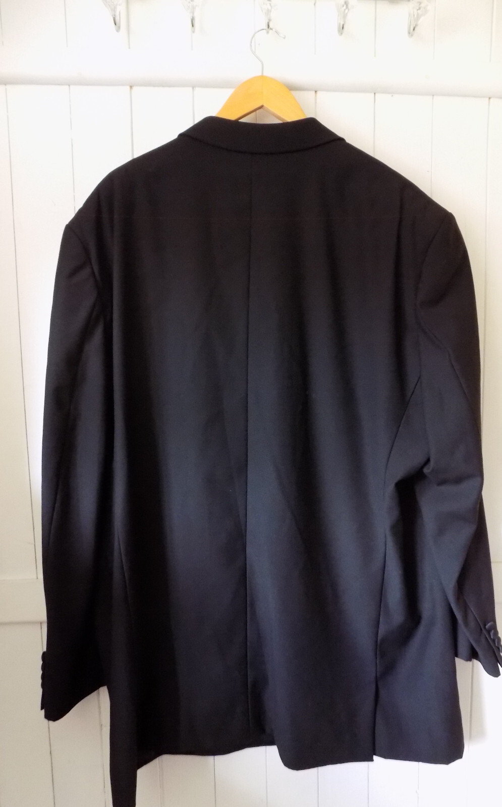 tuta smoking uomo YSL YVES SAINT LAURENT LANA NERA FORMALE GIACCA 50"XXL PETTO