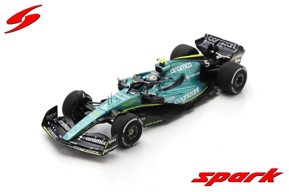 1:43 SPARK Aston Martin F1 Amr22 #5 Abu Dhabi Gp Last Race 2022 Vettel S8552 MMC