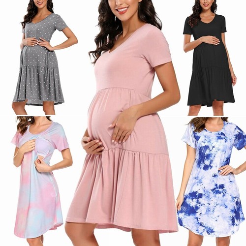 Maternity Dresses Pregnant Women Summer 