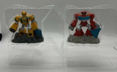 *LOOSE* Transformers Rescue Bots BUMBLEBEE & HEATWAVE Figure Beam Box Game 