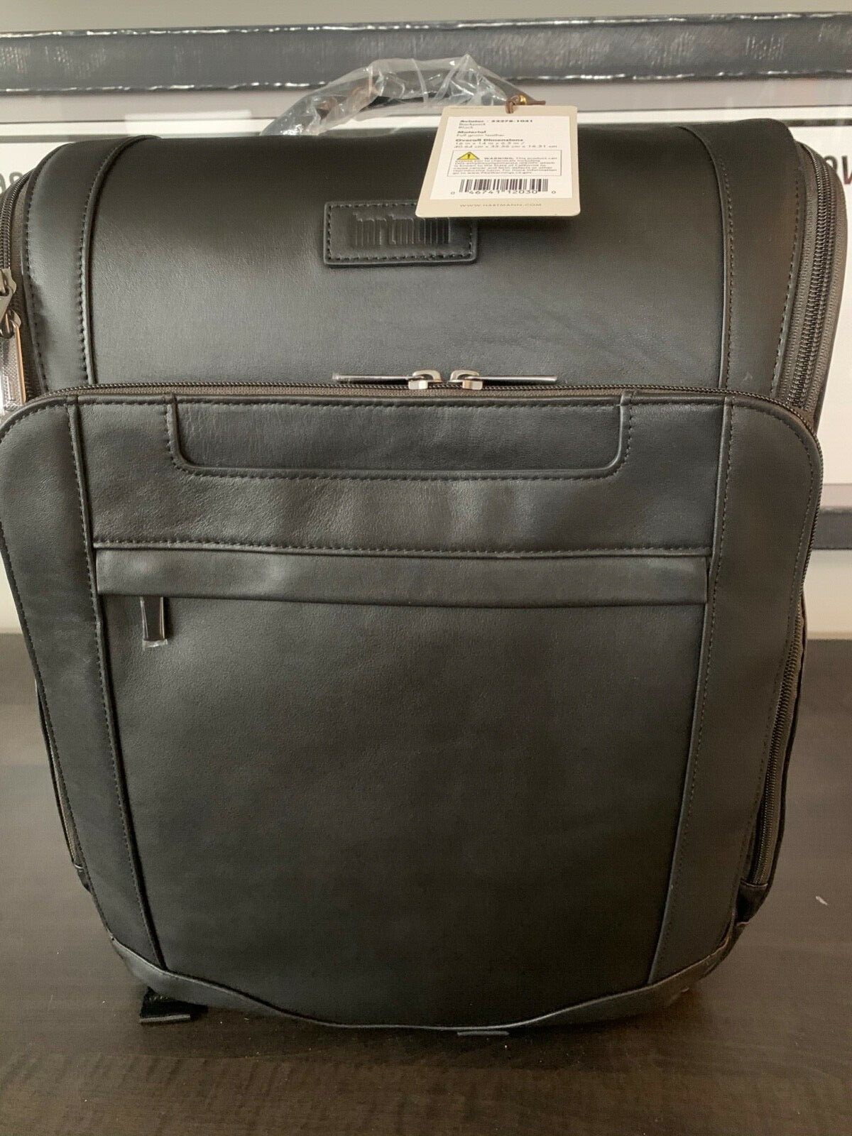 hartmann aviator leather backpack