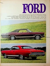 Original 1967 Ford AD: Fits fresh hide and a four-barrel 390 to the 'Tang;