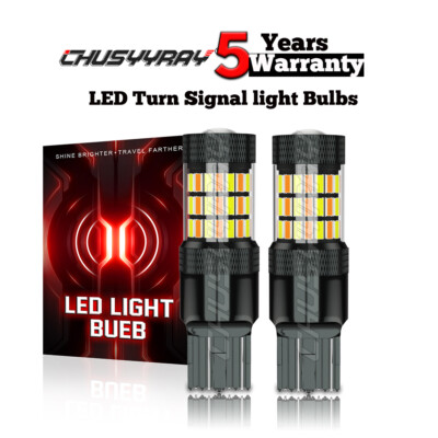 2x Switchback LED Parking Signal Light Bulb For 2018 2019 Jeep Wrangler JL Sport