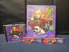 Jonny Quest PC Game Cover Up At Roswell Virgin RARE W/Original Box & 3D Glasses 
