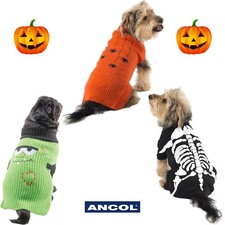 Dog Halloween Costume Jumper Suit Ancol XXS XS Small Puppy Spooky Monster Spider