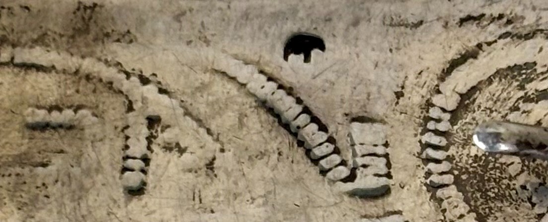 EXCEPTIONAL HOPI SILVER OVERLAY BELT BUCKLE - LAWRENCE SAUFKIE