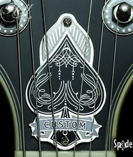 "SPADE" 2-Hole Truss Rod Cover. Fits most Gibson LP, SG style guitars.