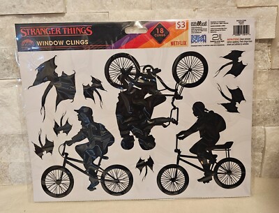 Stranger Things Window Clings Halloween Two Pack 36 Count
