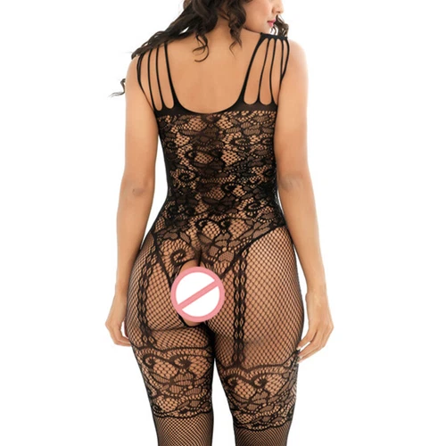 Sexy Lingerie Fishnet Body stockings Dress Underwear Babydoll Sleepwear Bodysuit - Picture 4 of 6