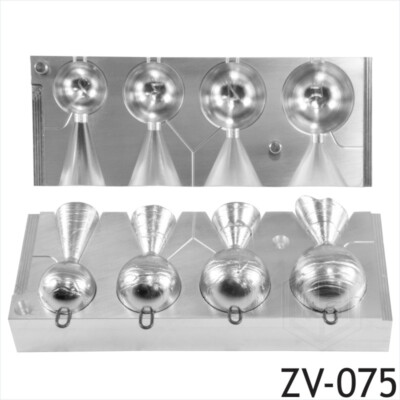 DIY Sea Fishing Lead Weights Mould CNC Aluminium mold making