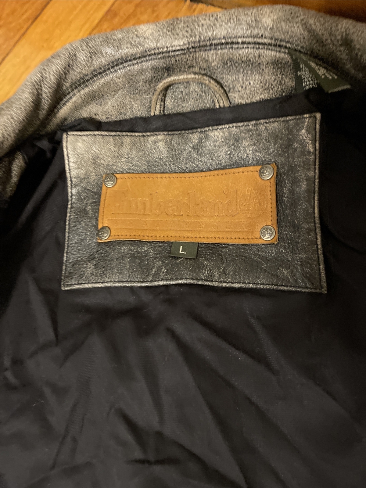 Timberland Bomber Jacket Weather Gear Cowhide Leather… Gem