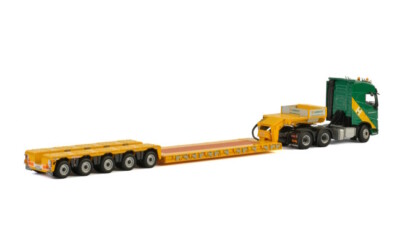 WSI 1/50 VOLVO Lowloader トレーラー WSI for VOLVO FH4 GLOBETROTTER 6x4 LOWLOADER trailer for Hareket 1