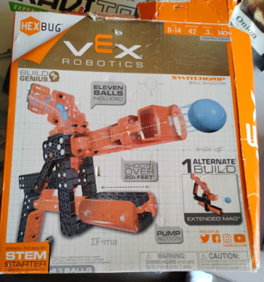 Hexbug Vex Robotics SwitchGrip Ball Shooter STEM Starter Kit NEW BUT BOX OPENED