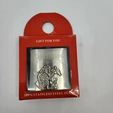 Early Times 100% Stainless Steel With Funnel Flask 5 oz New in Open Box