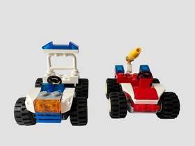 LEGO City 30010 Fire Chief & 30013 Police Lot 2010 Retired Complete w/ Minifigs