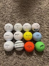 1 Dozen Assorted Golf Balls titleist, Callaway, Taylormade, Srixon, Wilson,vice