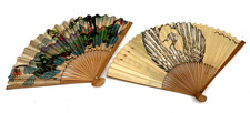 Vintage Japan Air Lines Paper Fan  Taiwan Paper Fan