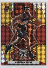 2021 Panini Mosaic Choice Fusion Red & Yellow Prizm 80/88 Cameron Payne #37 f9s