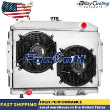 Cu407 4row Radiator Shroud Fan For 1963-1974 Amc Javelin Amx Rambler V8 Gas