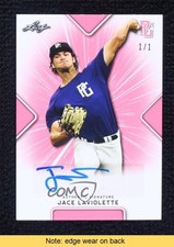 2021 Leaf Perfect Game National Showcase Pink 1/1 Jace LaViolette Auto READ 0j81