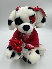 Retired Build A Bear Be Mine Dalmation Puppy Dog Bone Plush Valentine s Day Gift