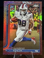 2025 Topps Chrome Dawson Knox Leather Football Pigskin #33 SP