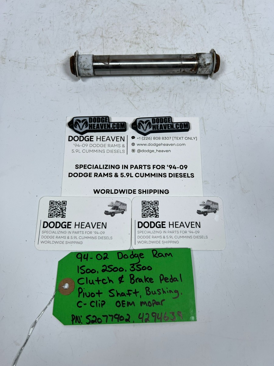 OEM 1994-2002 Dodge Ram Clutch & Brake Pedal Pivot Shaft W
