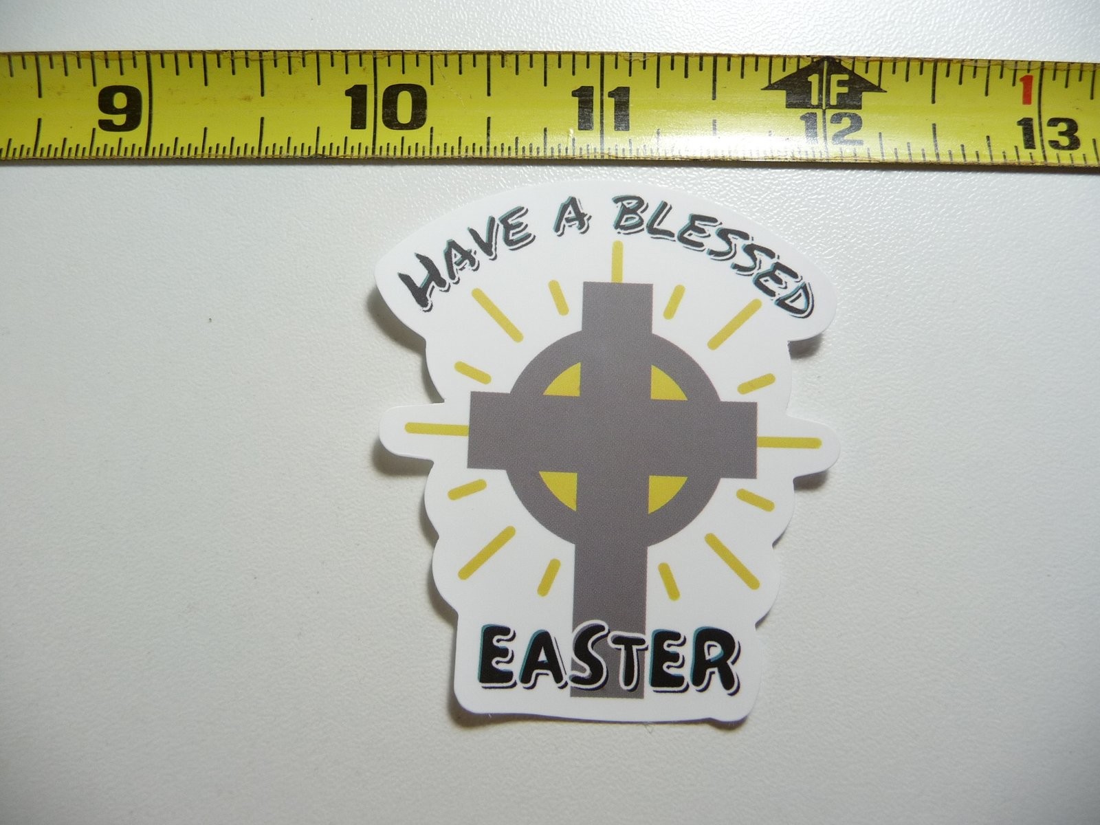 Cross Blessed Easter Decal Sticker for Church Faith Christian God