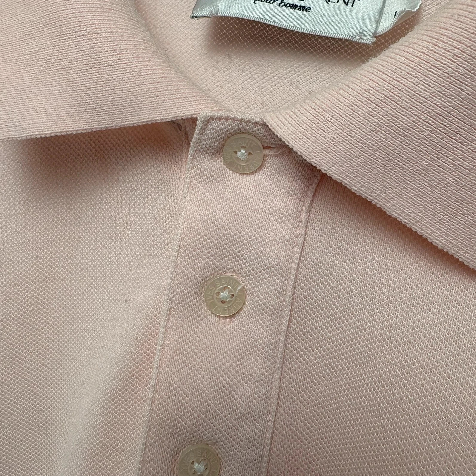 YSL Vintage Rose Pink Polo Shirt - L image 4