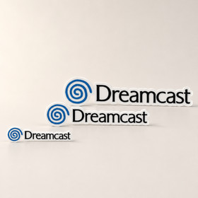 Sega Dreamcast Logo Sign 3D Printed Retro Gaming Desk Shelf Decor Gamer Gift