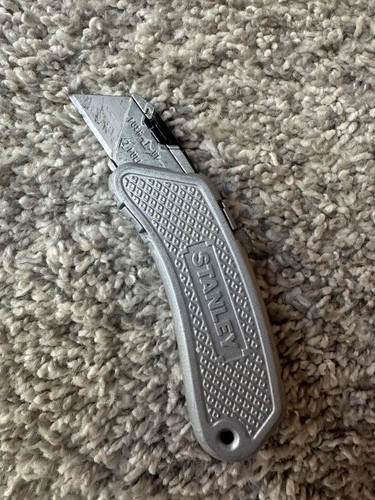Stanley 10-813 Utility Knife Rare High Quality Build Metal Handle With Slide