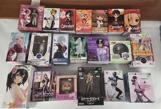 Anime Figure (20) Lot Qposket Bandai Sega Mari Evangelion Emilia More MIB
