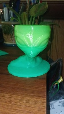 3 In 3D Planter Alien Head/ Can Come In Different Colors Indoor Outdoor