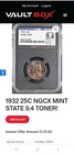 Ngcx 1932 Quarter Mint State 9.4( Ms 64)